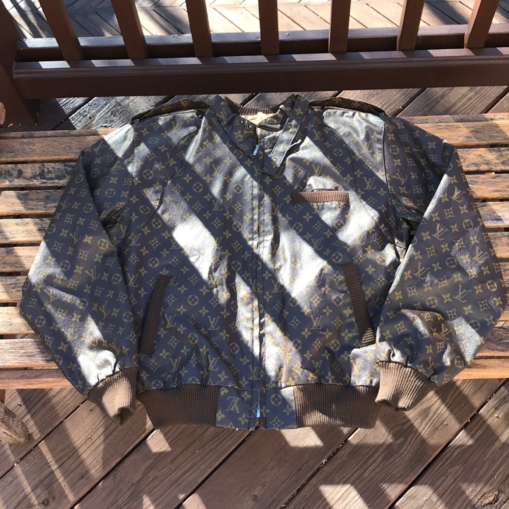 Custom Dapper Dan Louis Vuitton Bomber Jacket
